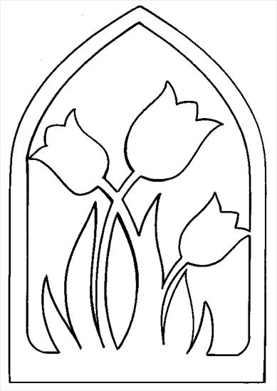 Szablony i witraże - tulipany.bmp