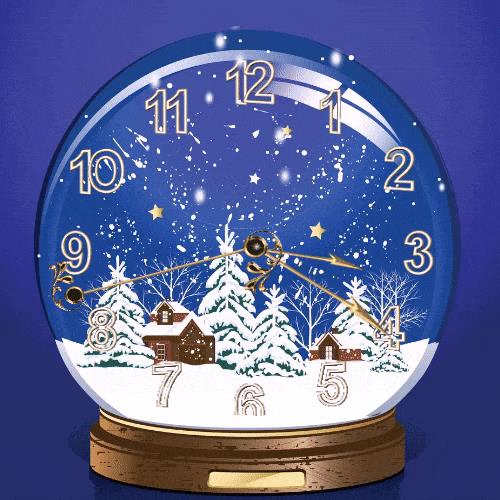  Boże Narodzenie - zegar glob.gif