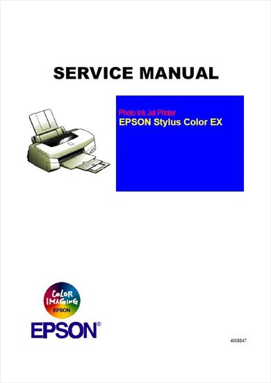 ZZZ Okładki - Epson - Photo Ink Jet Printer Stylus Color EX - Service Manual.jpg